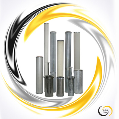 Gas pressure reducing station filters